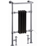 Burlington Bloomsbury Grzejnik wodny chrom/czarny R2CHRBLA