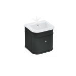 Burlington Chalfont Szafka pod umywalkę z szufladą 550 mm stojąca czarny mat CH55MB