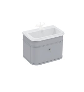 Burlington Chalfont Szafka pod umywalkę z szufladą 750 mm stojąca szary CH75G
