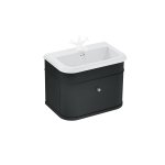 Burlington Chalfont Szafka pod umywalkę z szufladą 750 mm stojąca czarny mat CH75MB