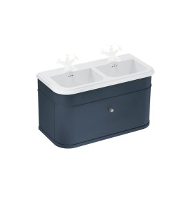 Burlington Chalfont Szafka pod umywalkę z szufladą 1000 mm stojąca niebieski CH100B