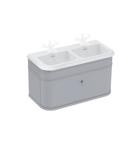 Burlington Chalfont Szafka pod umywalkę z szufladą 1000 mm stojąca szary CH100G