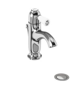 Burlington Chelsea Bateria umywalkowa 1-otworowa zakrzywiona chrom CH22 