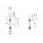 Burlington Classic Umywalkowy Korek Automatyczny Chrom W9