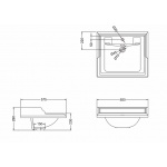 Burlington Classic Umywalka 65x57,5 cm jednootworowa biała B151TH