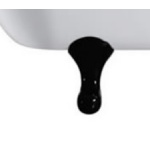 Burlington Classical Nogi do wanny Czarne E10BLA