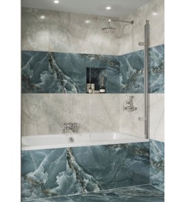 Burlington Classique Parawan na wannę otwierany 85x150 chrom CQBSSC0850