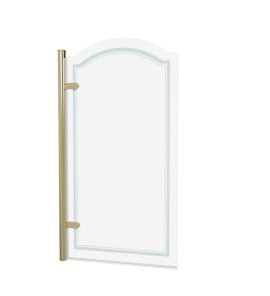 Burlington Classique Parawan na wannę otwierany z lewej 85x156,5 gold CQBSCHG850LH