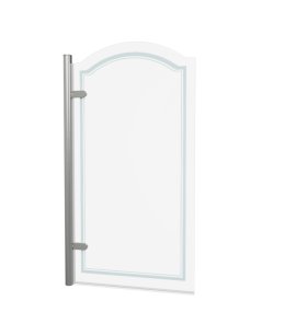 Burlington Classique Parawan na wannę otwierany z lewej 85x156,5 brushed nickel CQBSCHL850LH