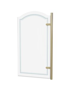 Burlington Classique Parawan na wannę otwierany z prawej 85x156,5 gold CQBSCHG850RH