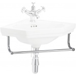 Burlington Corner Cloakroom Reling na ręcznik 47 cm chrom T8CHR