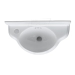   Burlington Curved Cloakroom Umywalka 49,5x25,5 biała P13L W MAGAZYNIE !!!