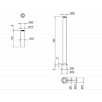 Burlington Osłony ozdobne przyłączy baterii wannowej Chrom W6