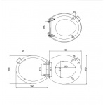 Burlington Deska sedesowa zwykła Dąb S11