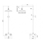 Burlington Eden Bateria natryskowa termostatyczna chrom EF1S