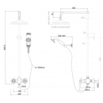 Burlington Eden Bateria natryskowa termostatyczna chrom EF2S