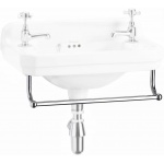 Burlington Edwardian Cloakroom Reling na ręcznik 44 cm chrom T6CHR