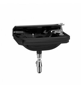      Burlington Edwardian Cloakroom Umywalka 51x30 czarny połysk B8RJET WYPRZEDAŻ MAGAZYNOWA !!!