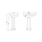 Burlington Edwardian Postument biały P1 W MAGAZYNIE!!