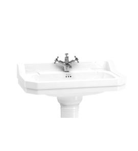 Burlington Edwardian Umywalka 80x51 cm jednootworowa biała B18 1TH
