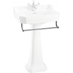 Burlington Edwardian Reling na ręcznik 47,7 cm chrom T1CHR