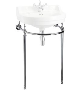 Burlington Edwardian Round Stelaż pod umywalkę chrom T24ACHR