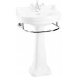 Burlington Edwardian Round Reling na ręcznik 47,5 cm chrom T4CHR