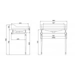 Burlington Edwardian Stelaż pod umywalkę złoty T50GOLD