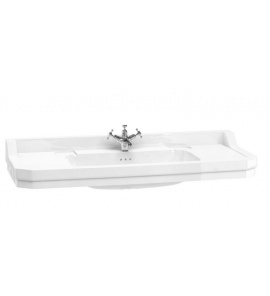 Burlington Edwardian Umywalka Ścienna 120 cm jednootworowa biała B19 1TH