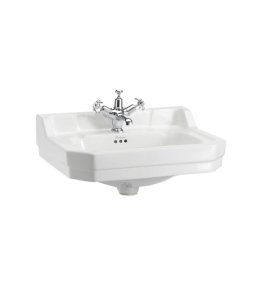 Burlington Edwardian Umywalka 56x47 cm jednootworowa biała B41TH