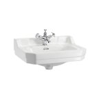 Burlington Edwardian Umywalka 56x47 cm jednootworowa biała B41TH