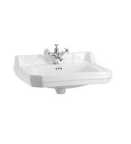   Burlington Edwardian Umywalka ścienna 61x51 cm jednootworowa biała B51TH