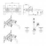 Burlington Element podtynkowy do baterii umywalkowej podtynkowej UK-130ROUGH