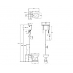 Burlington Rura spłukująca do górnopółku, Chrom T30CHR W MAGAZYNIE!!