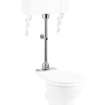 Burlington Elementy do spłuczki wiszącej chrom T33CHR