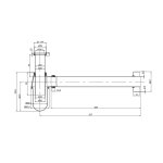   Burlington/Galatea Design Syfon umywalkowy z okrągłym spodem Złoto szczotkowane W14BRG/GDW14BRG W MAGAZYNIE!!