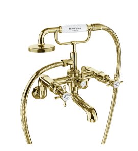 Burlington Guild Bateria wannowa ze słuchawką, wężem i przełącznikiem gold GU422DG+T17-2G W MAGAZYNIE!!