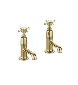 Burlington Guild Krany umywalkowe (para) gold GU150DNG