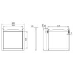 Burlington Guild Lustro 60x57 dark oak GU6057DOK