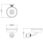 Burlington Guild Mydelniczka chrom GU005C