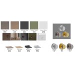 Burlington Guild Uchwyt metalowy (2 szt.) brushed nickel GUKL
