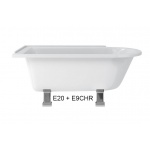 Burlington Hampton Wanna Wolnostojąca 150x75 cm Lewa biała E20