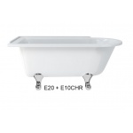 Burlington Hampton Wanna Wolnostojąca 150x75 cm Lewa biała E20