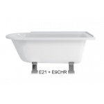 Burlington Hampton Wanna Wolnostojąca 150x75 cm Prawa biała E21