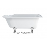 Burlington Hampton Wanna Wolnostojąca 150x75 cm Prawa biała E21