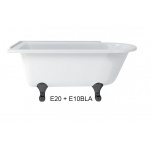 Burlington Hampton Wanna Wolnostojąca 150x75 cm Lewa biała E20