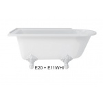 Burlington Hampton Wanna Wolnostojąca 150x75 cm Lewa biała E20