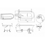 Burlington Hampton Wanna Wolnostojąca 150x75 cm Lewa biała E20
