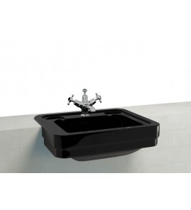 Burlington Jet Umywalka 57,5x47,5 czarna B121THJET