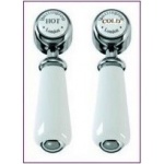 Burlington Kensington Pokrętła do baterii (para) chrom T4